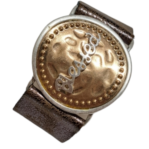 Yik Fung Jewelry - Yik‎ Fung Copper Metallic Silver Tone  Bleesed Adjustable Women's Bracele…